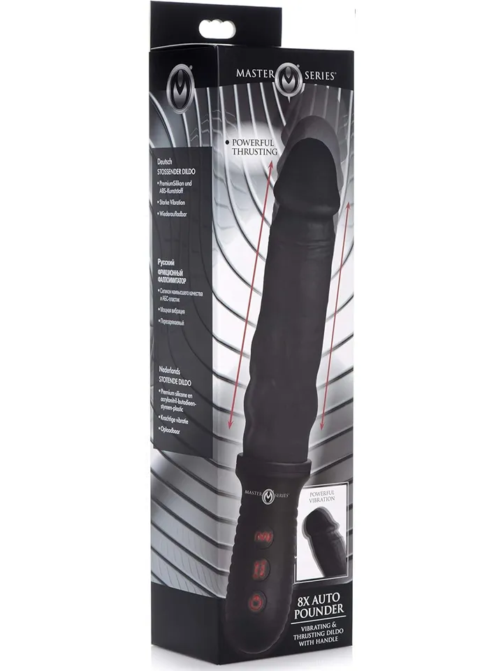 8X Auto Pounder Vibrating & Thrusting Dildo - Vibrating dildo 4