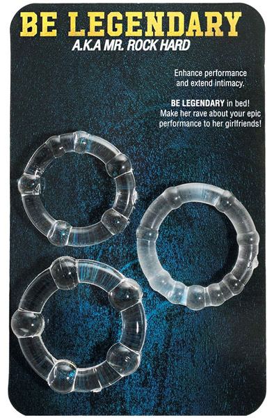 A.K.A Mr. Rock Hard 3 x C-Rings - Cockring-Set 2