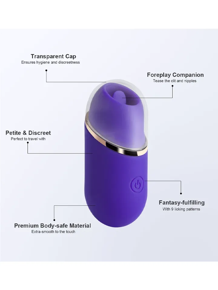Abby Mini Clit Licking Vibrator Tongue - Clitoral stimulator 3 [full]
