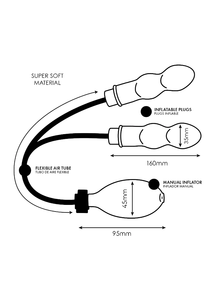 Addicted Toys Inflatable Double Butt Plug - Inflatable anal plug 3 [full]