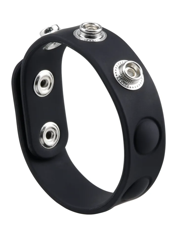 Adjustable Silicone Cock Ring Black - Cock ring 1 [full]
