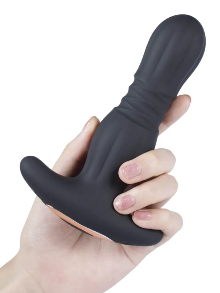 Agas Thrusting Butt Plug With Remote Control - Vibrating anal plug 2 [full]