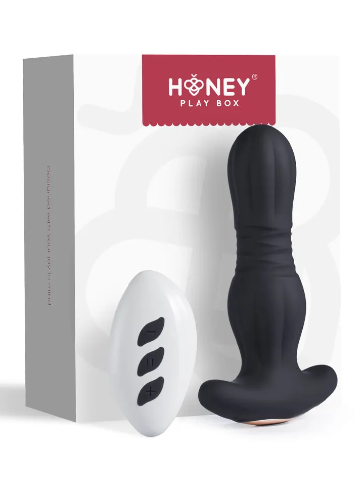 Agas Thrusting Butt Plug With Remote Control - Vibrating anal plug 5