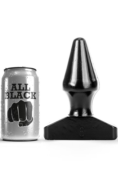 All Black Plug 15,5 cm - Extra girthy anal plug 2