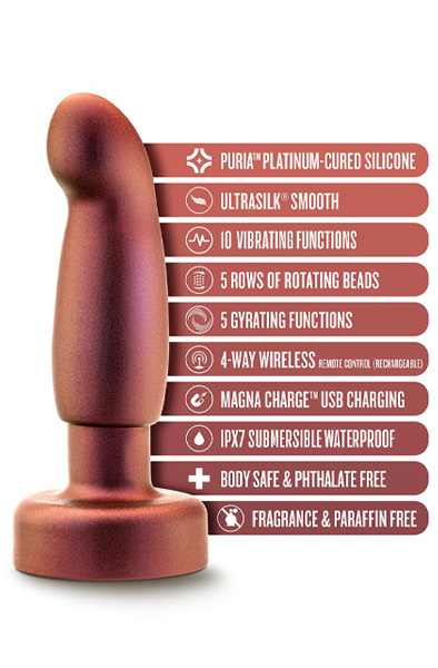 Anal Adventures Matrix Bionic Plug Cosmic Copper - Vibrierender Analplug 2