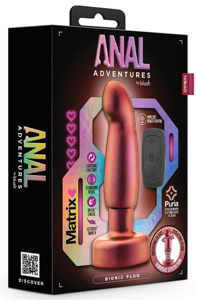 Anal Adventures Matrix Bionic Plug Cosmic Copper - Vibrierender Analplug 5