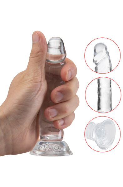 Anal Dildo Transparent 16 cm - Anal-Dildo 2