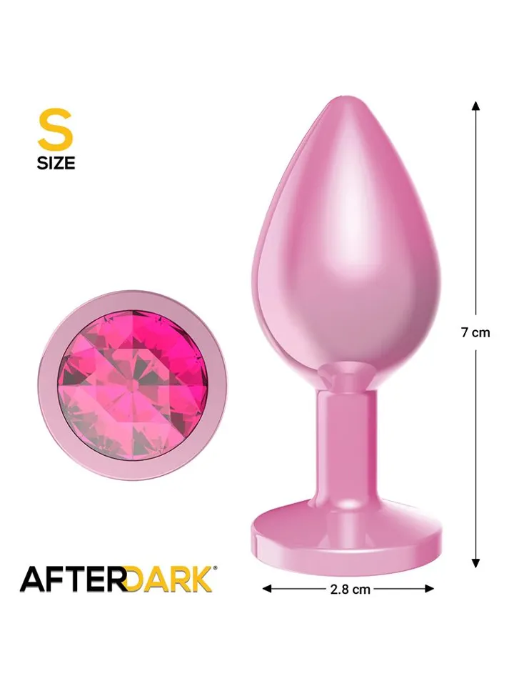Anodyzed Anal Plug Pink With Jewel Small - Anal plug metal 2 [full]