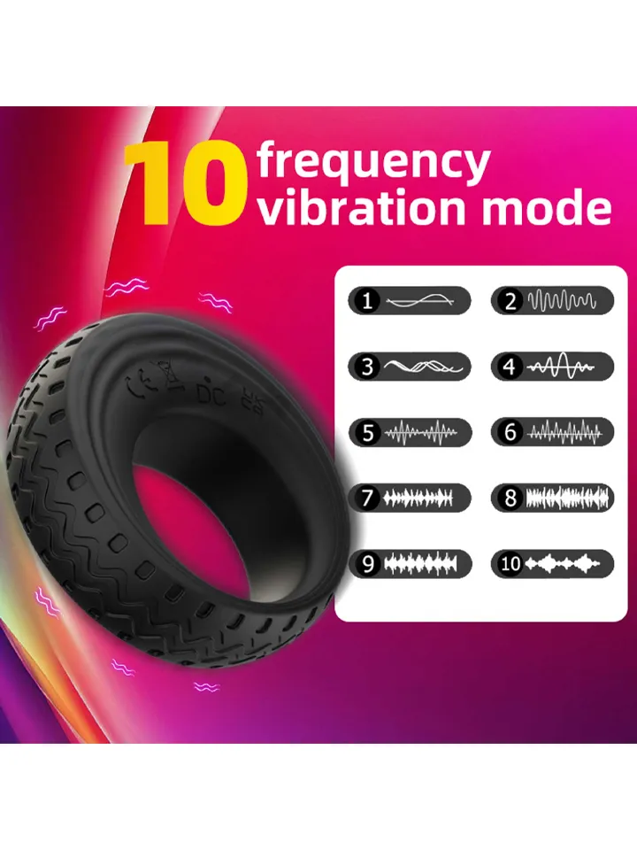 App-Controlled Vibrating Cock Ring - App-controlled Penis Ring 2 [full]