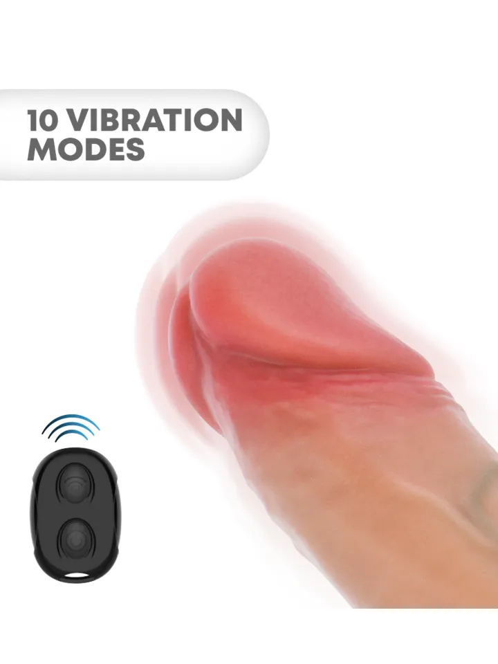 Arnold Vibrator Penis Sleeve With Remote 16 cm - Vibrating penis extender 2 [full]