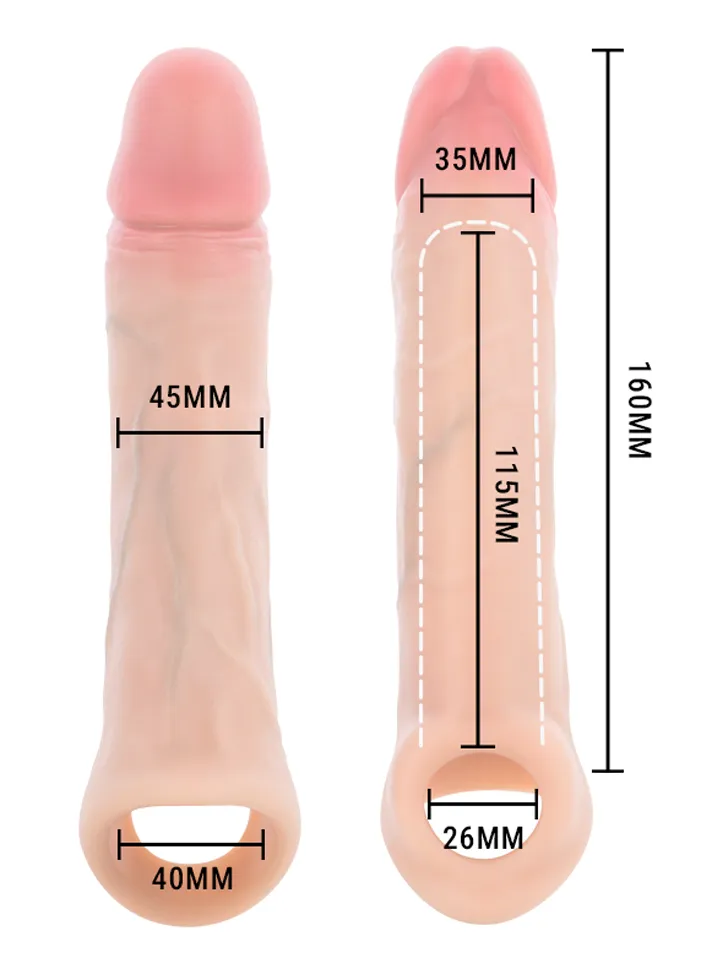 Arnold Vibrator Penis Sleeve With Remote 16 cm - Vibrating penis extender 4 [full]