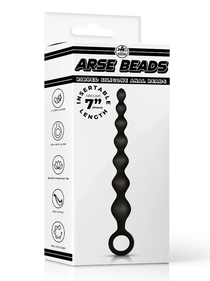 Arse Beads Ribbed Silicone Anal Beads - Anal beads 3 [full]