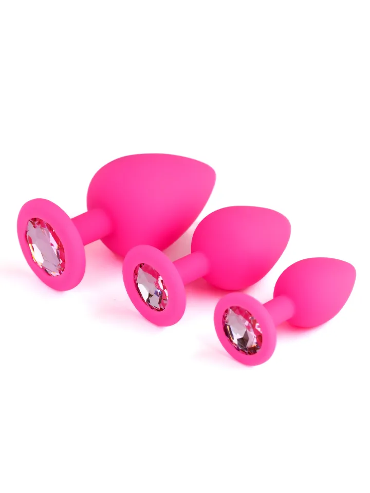 B-Series Silicone Plug Set Pink - Anal plug set 1 [full]