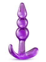 B Yours Triple Bead Anal Plug Purple - Mini anal plug 1 [full]