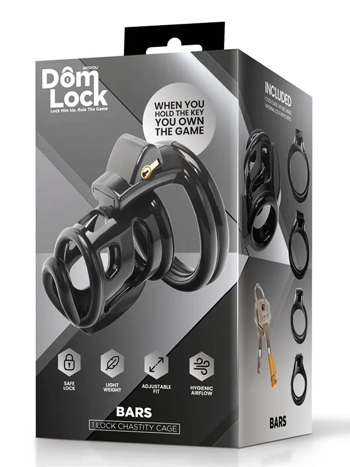 Bars Chastity Cage With Internal Lock - Penis cage 4 [full]