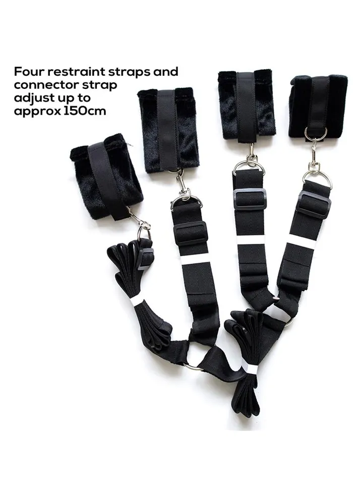 Bed Restraint Set With Cuffs - Wrist & ankle cuffs 3 [full]