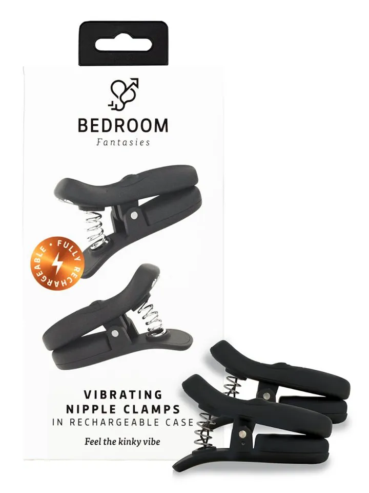 Bedroom Fantasies Vibrating Nipple Clamps - Vibrating chest clamps 3 [full]