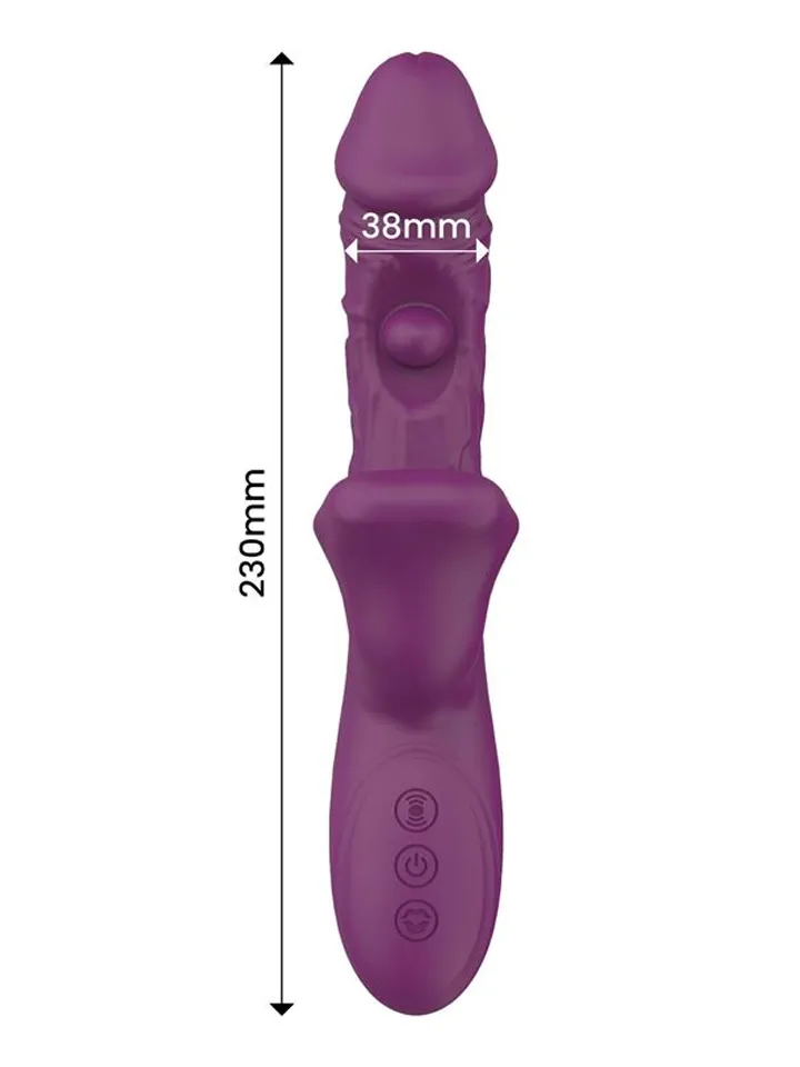 Bella 3 Motors Double Tickling Ball & Biting - Rabbit vibrator with rotating tongue 3 [full]