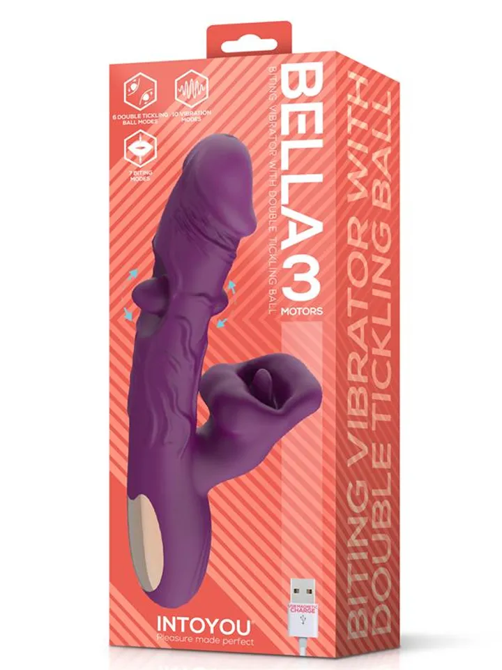 Bella 3 Motors Double Tickling Ball & Biting - Rabbit vibrator with rotating tongue 6 [full]