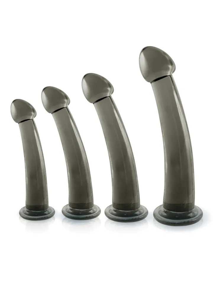 Black Axinite 4 in 1 Anal Plug Kit Set - Anal plug set 1 [full]