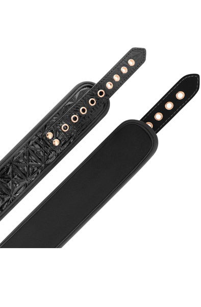 Black Edition Collar With Nipple Clamps - Necklace with breast clips 2