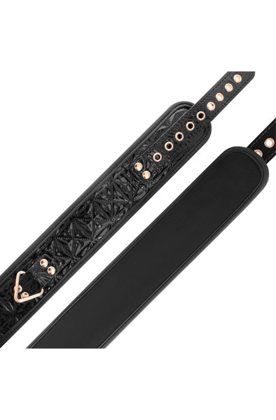Black Edition Premium Vegan Leather Collar - Collar & leash 2