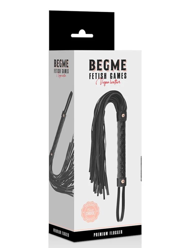 Black Edition Vegan Leather Flogger - Flogger 3 [full]