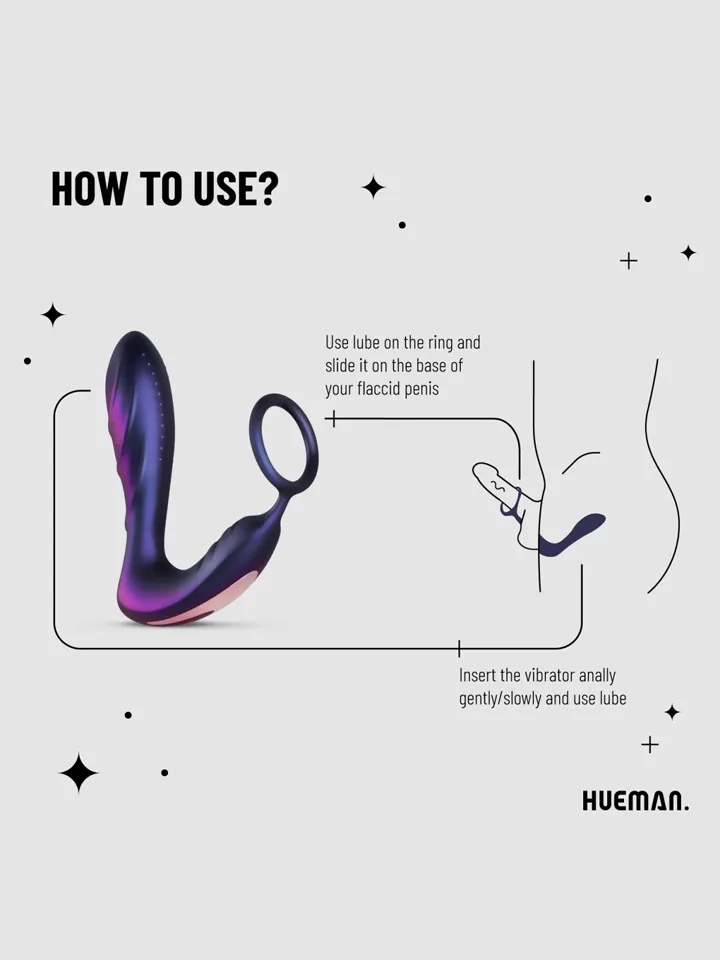 Black Hole Anal Vibrator With Cockring - Prostate vibrator with penis ring 2 [full]