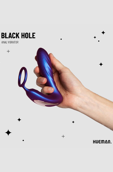 Black Hole Anal Vibrator With Cockring - Prostate vibrator with penis ring 4