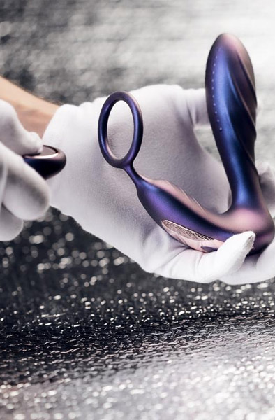 Black Hole Anal Vibrator With Cockring - Prostate vibrator with penis ring 7