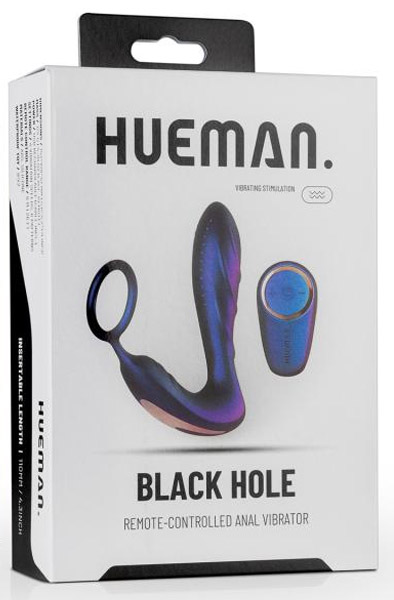 Black Hole Anal Vibrator With Cockring - Prostate vibrator with penis ring 8