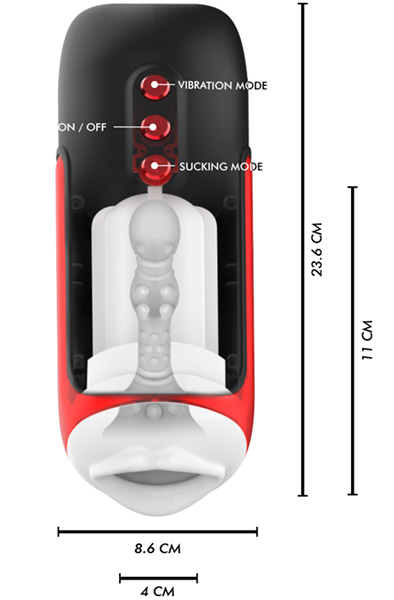 Blaze Suction & Vibration Mouth Masturbator - Masturbator 3