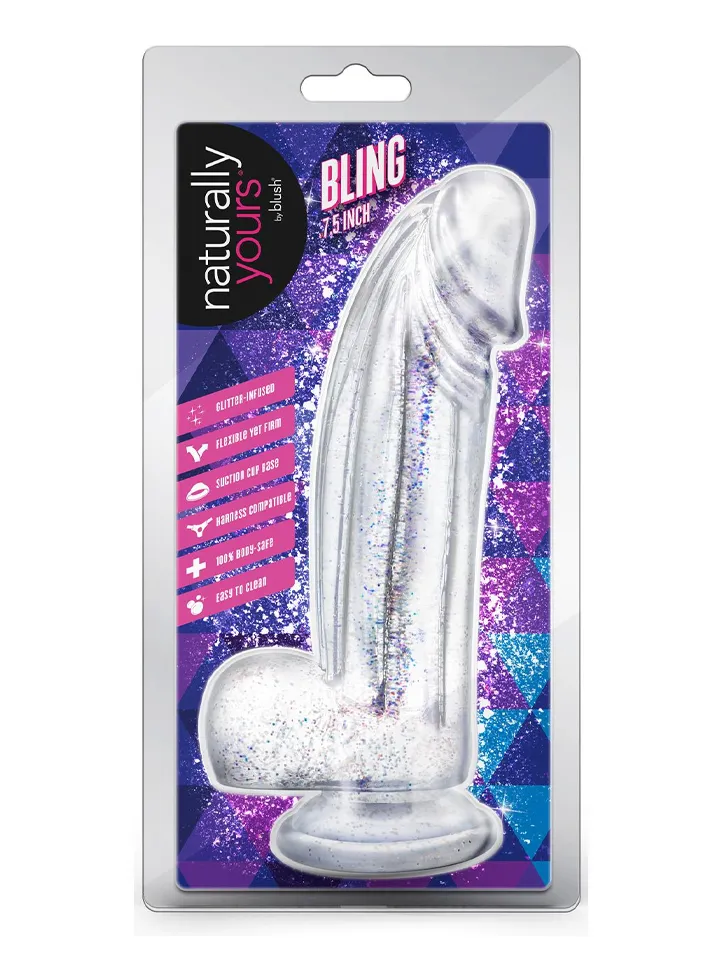 Bling Sparkling Clear Dildo 19 cm - Dildo 5 [full]