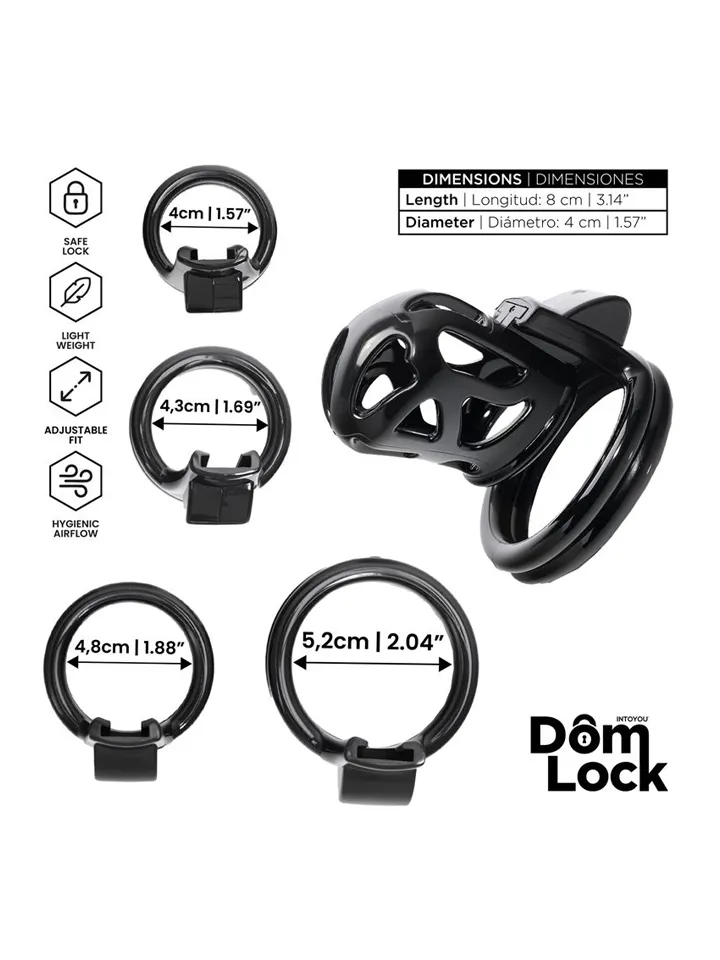 Block Chastity Cage With Internal Lock - Chastity cage 2 [full]