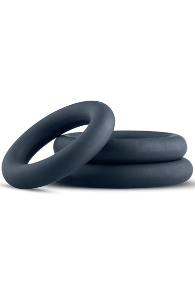 Boners 3-Piece Cock Ring Set Grey - Cock ring set 1