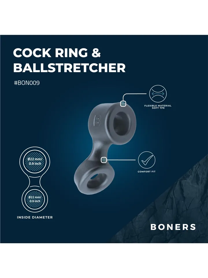 Boners Cock Ring & Ball Stretcher - Penis & scrotum rings 2 [full]