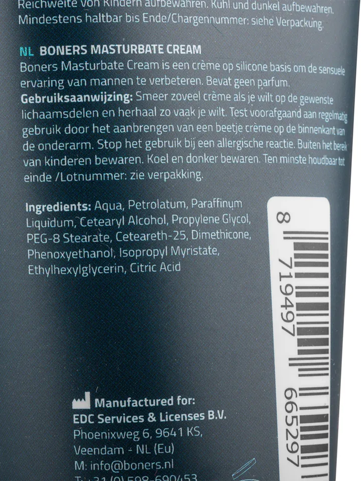 Boners Masturbation Cream 100 ml - Jerk off nicer 3 [full]