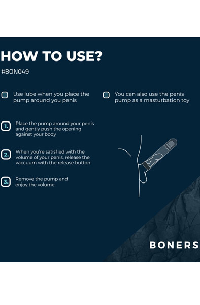 Boners Penis Pump With LCD Screen - Penis pump 3
