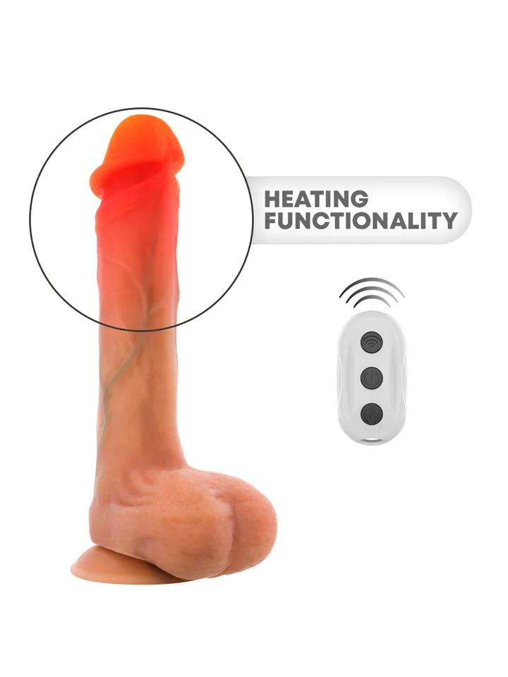 Bradley Vibrating Dildo With Heat Effect 21 cm - Vibrating dildo 3 [full]