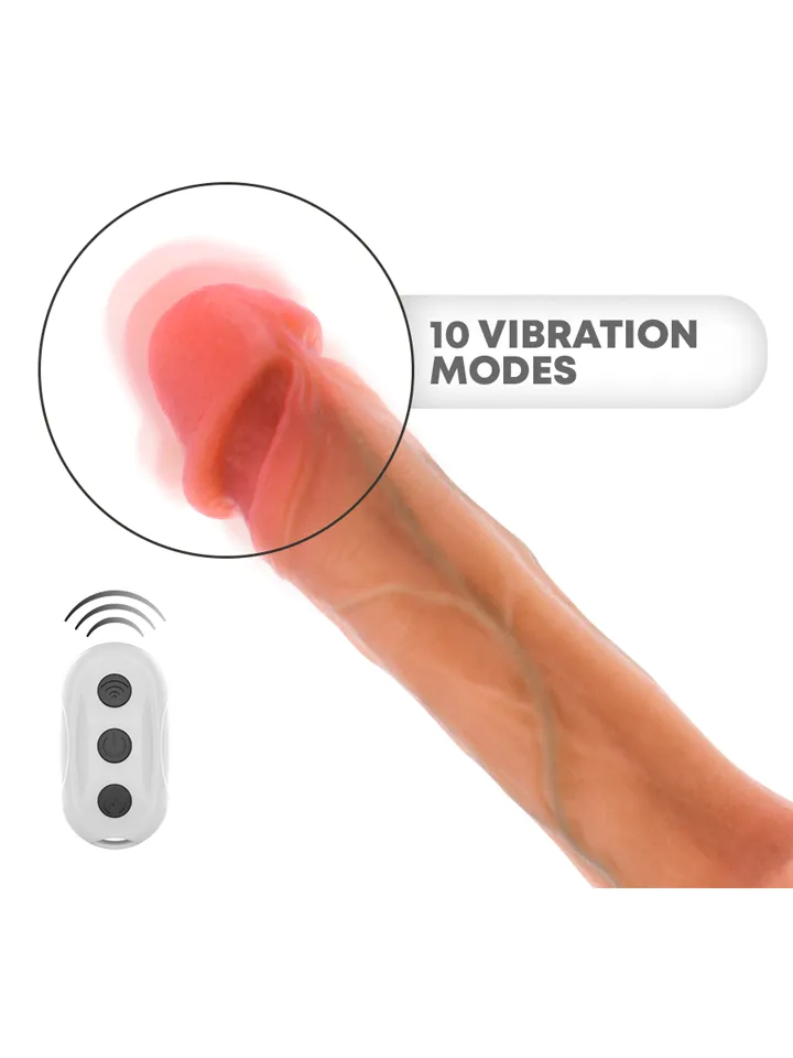 Bradley Vibrating Dildo With Heat Effect 21 cm - Vibrating dildo 5 [full]