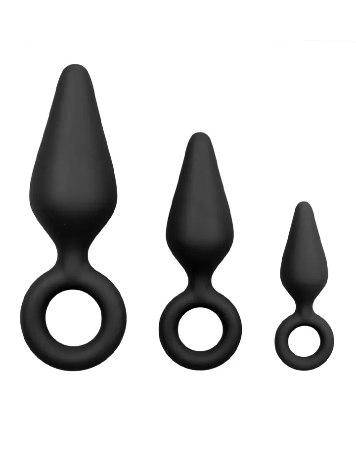 Buttplug Set With Pull Ring - Anal plug set 1 [full]