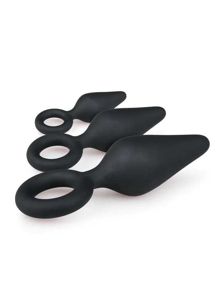 Buttplug Set With Pull Ring - Anal plug set 2 [full]