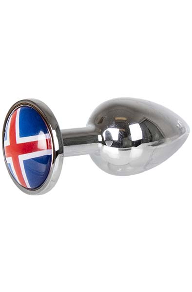 Buttplug With Iceland Flag Small - Anal plug metal 1