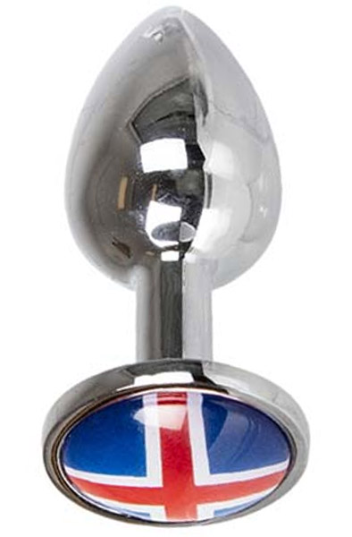 Buttplug With Iceland Flag Small - Anal plug metal 2