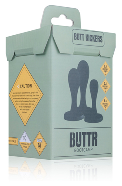 Buttr ButtKickers Butt Plug Training Set - Analplug Set 5