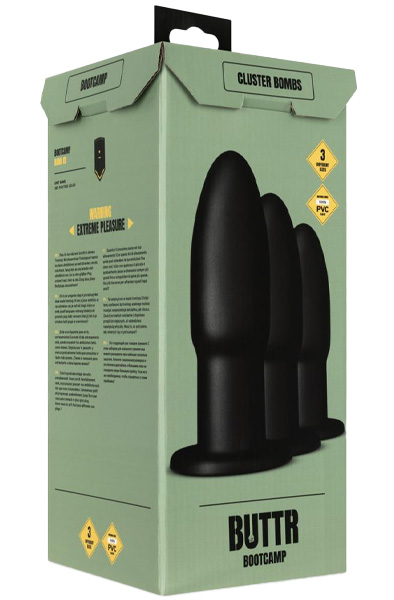 Buttr Cluster Bombs Anal Training Set - Anal plug set 6