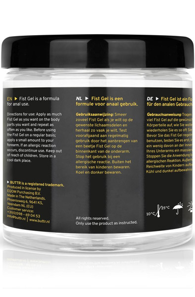Buttr Transparent Non-Sticky Fisting Gel 500 ml - Fisting/anal lubricant 4