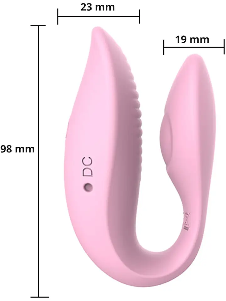 C-type Vibrator App Control - App-controlled couples vibrator 4