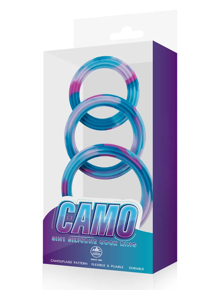 Camo 3in1 Silicone Cock Ring - Cock ring set 2 [full]