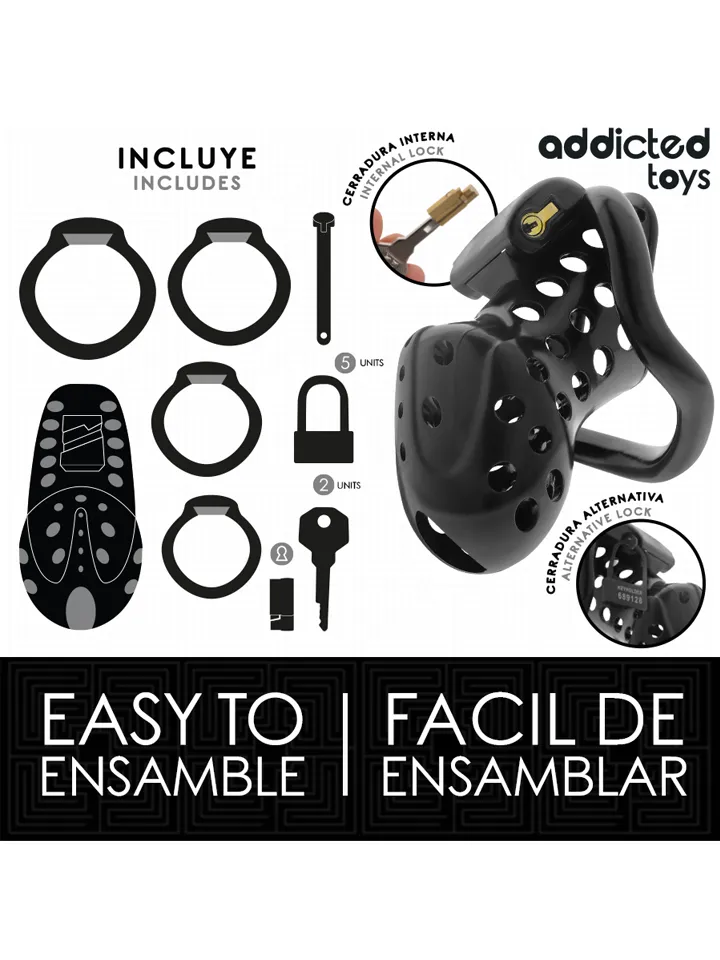 Chained Hollow Penis Cage 10,5 cm - Chastity cage 2 [full]